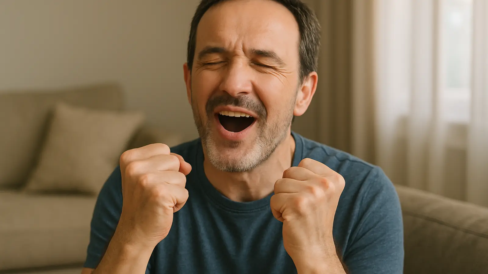 Wichtig bei einem Lottogewinn: Leise freuen und am Besten niemandem davon erzählen. (Foto: KI-generiert)