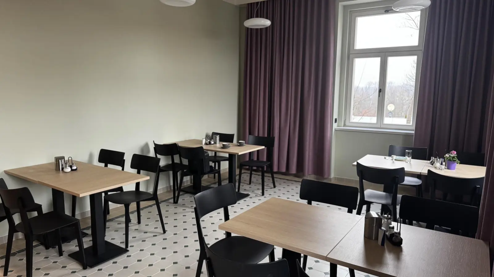 Der Frühstücksraum der Pension. (Foto: Daniel Große)