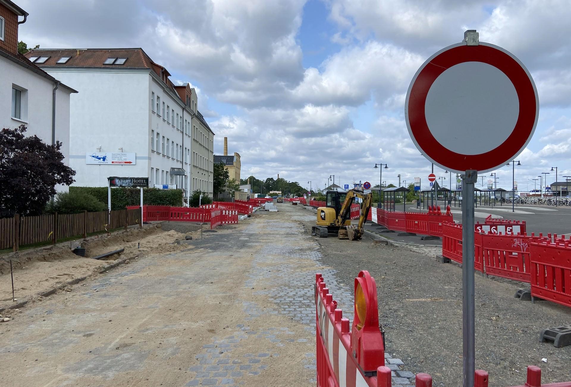 Weststraße: Arbeiten dauern drei Wochen länger (Foto: taucha-kompakt.de)