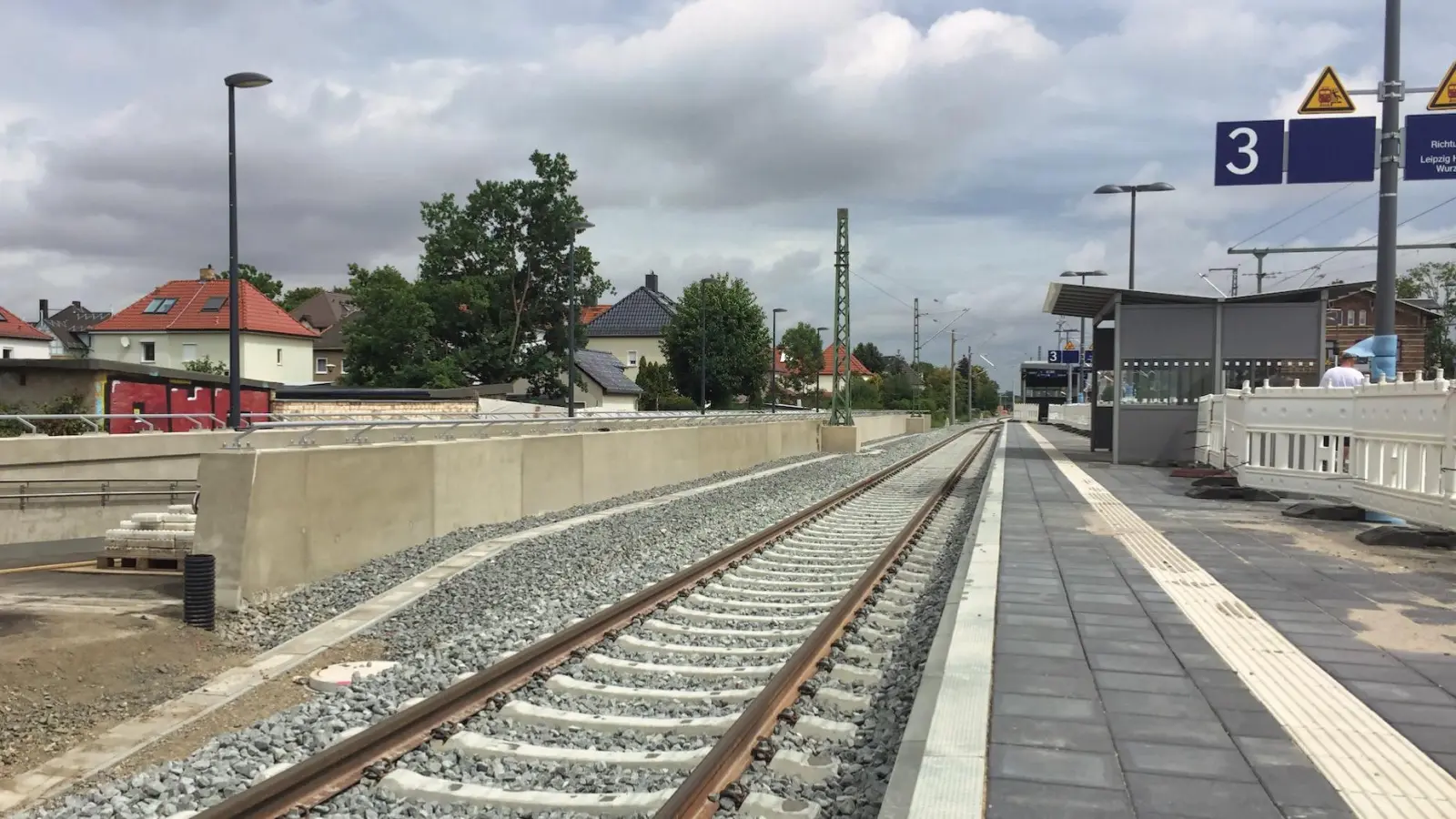 Bahnhofs-Umbau: Anwohner nicht erfreut über nächtliche Arbeiten (Foto: taucha-kompakt.de)