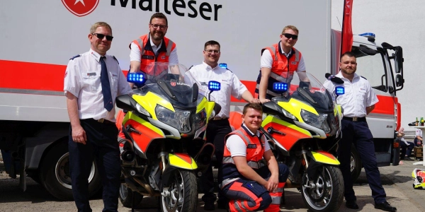 Die neue Motorradstaffel der Malteser Taucha (Foto: Malteser Hilfsdienst e.V.)