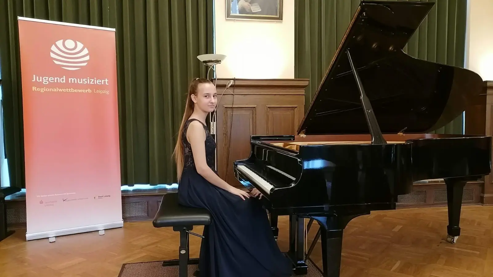 Mariia Shevchenko überzeugte die Jury mit ihrem Klavierspiel. (Foto: taucha-kompakt.de)
