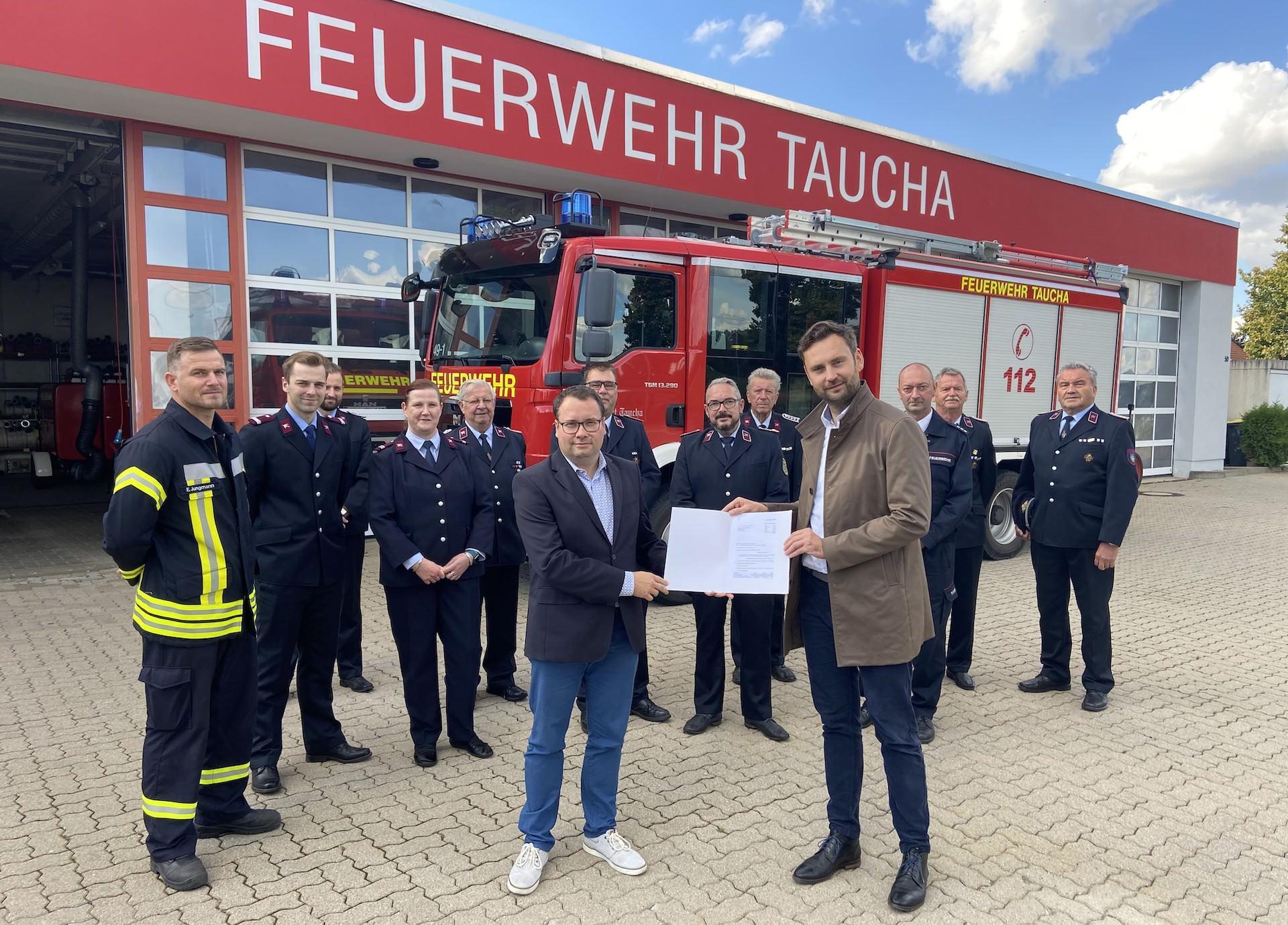 Neue „Wasserkuh” kann kommen: Feuerwehr Taucha erhält Fördermittelbescheid (Podcast) (Foto: taucha-kompakt.de)