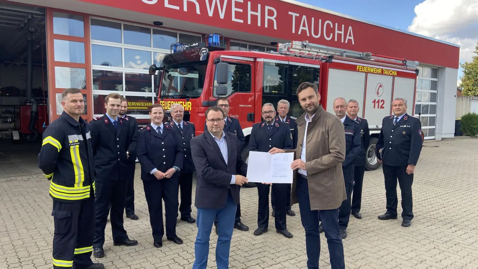 Neue „Wasserkuh” kann kommen: Feuerwehr Taucha erhält Fördermittelbescheid (Podcast) (Foto: taucha-kompakt.de)
