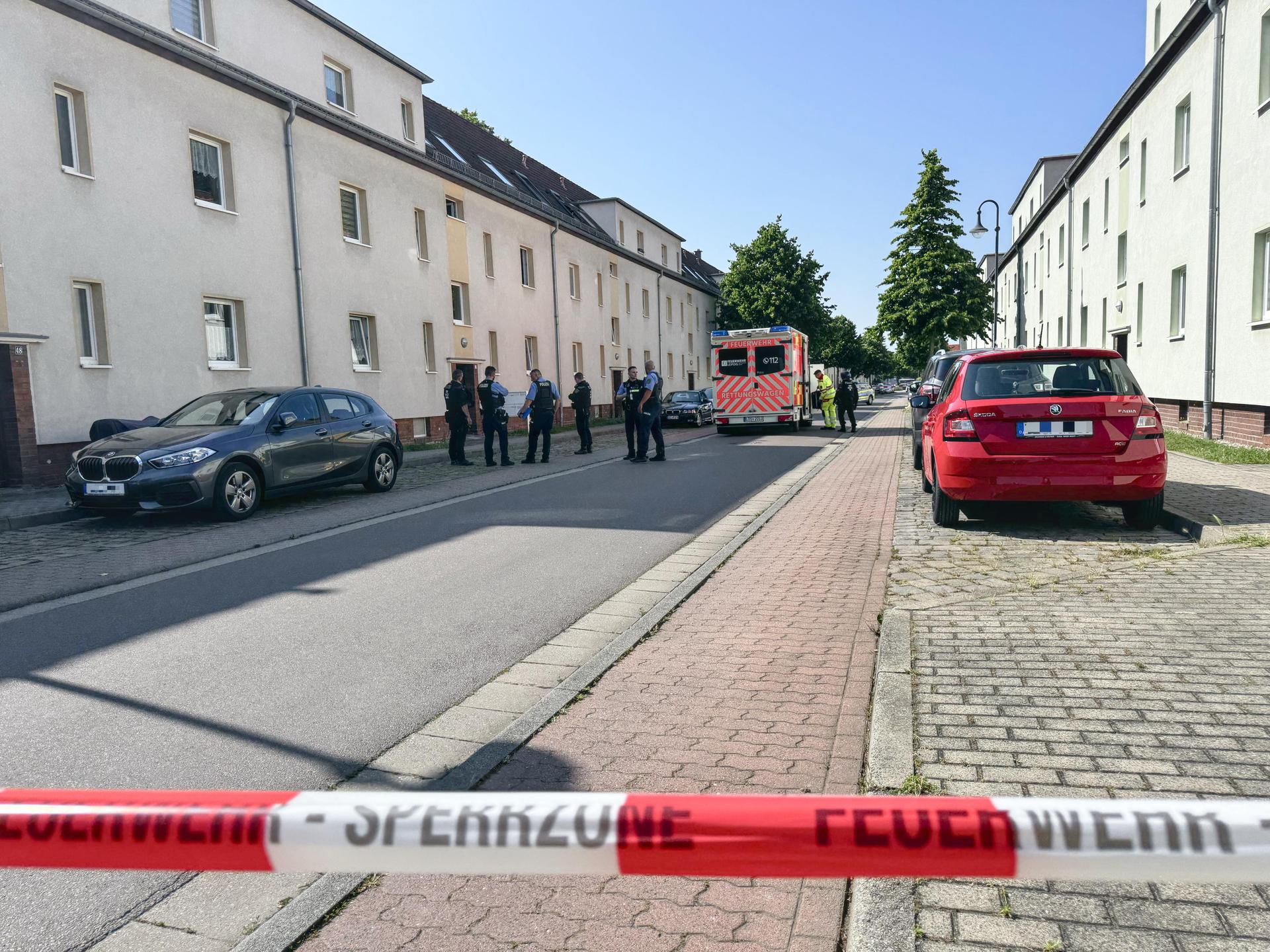 Polizeieinsatz in der Manteuffelstraße (Foto: Daniel Große)