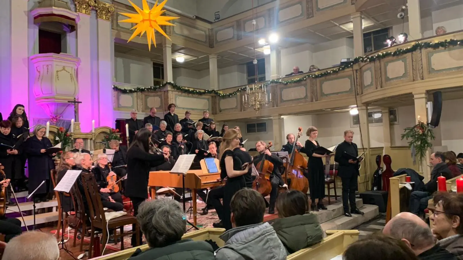 Eine Szene aus dem Weihnachtsoratorium 2023. (Foto: St. Moritz Kirchgemeinde Taucha)