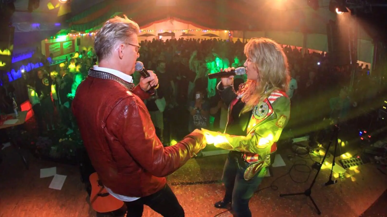 Zeitreise durch die 80er mit NDW-Star Markus und Freundin Yvonne (Foto: taucha-kompakt.de)