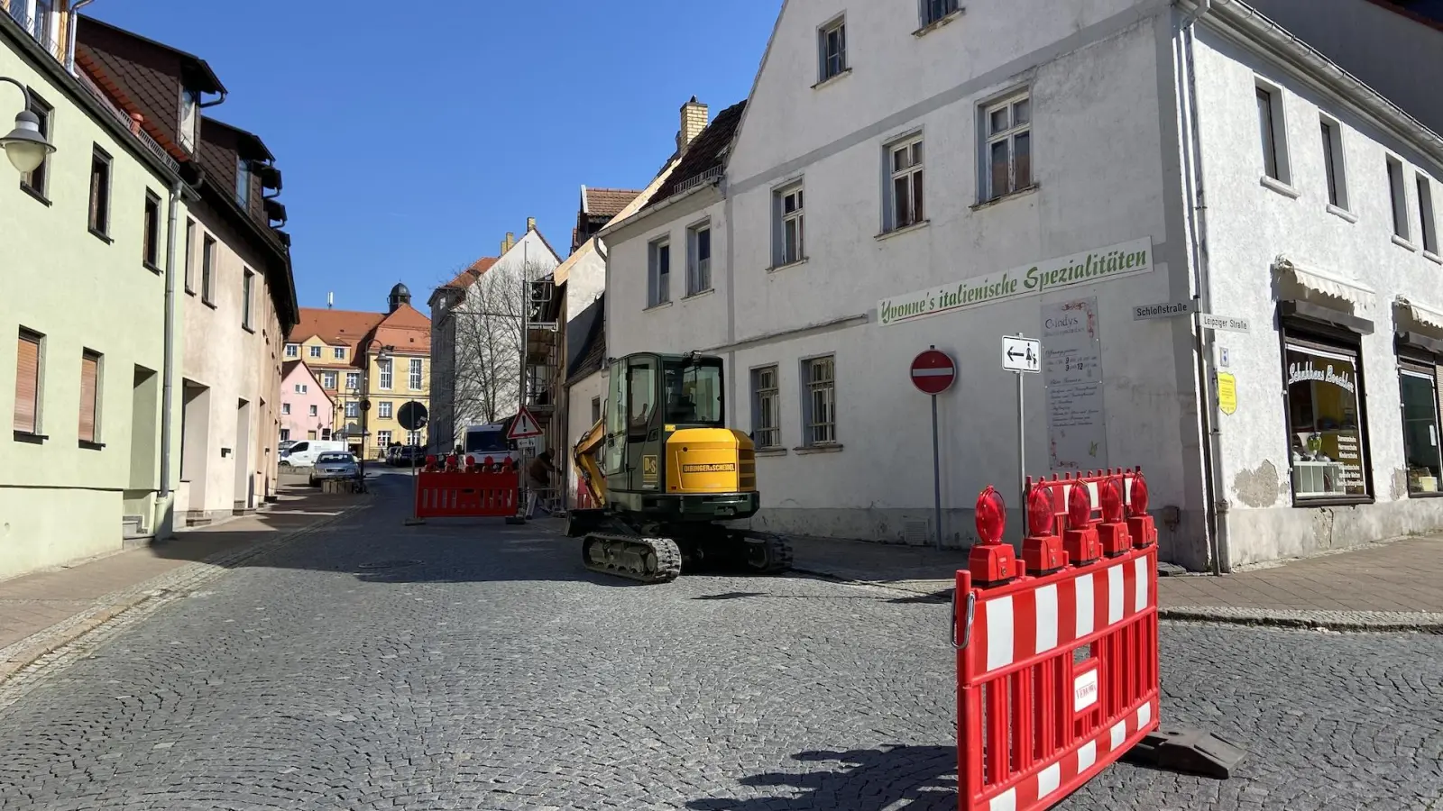 Schlossstraße bis Freitag dicht - Umleitungen gelten (Foto: taucha-kompakt.de)