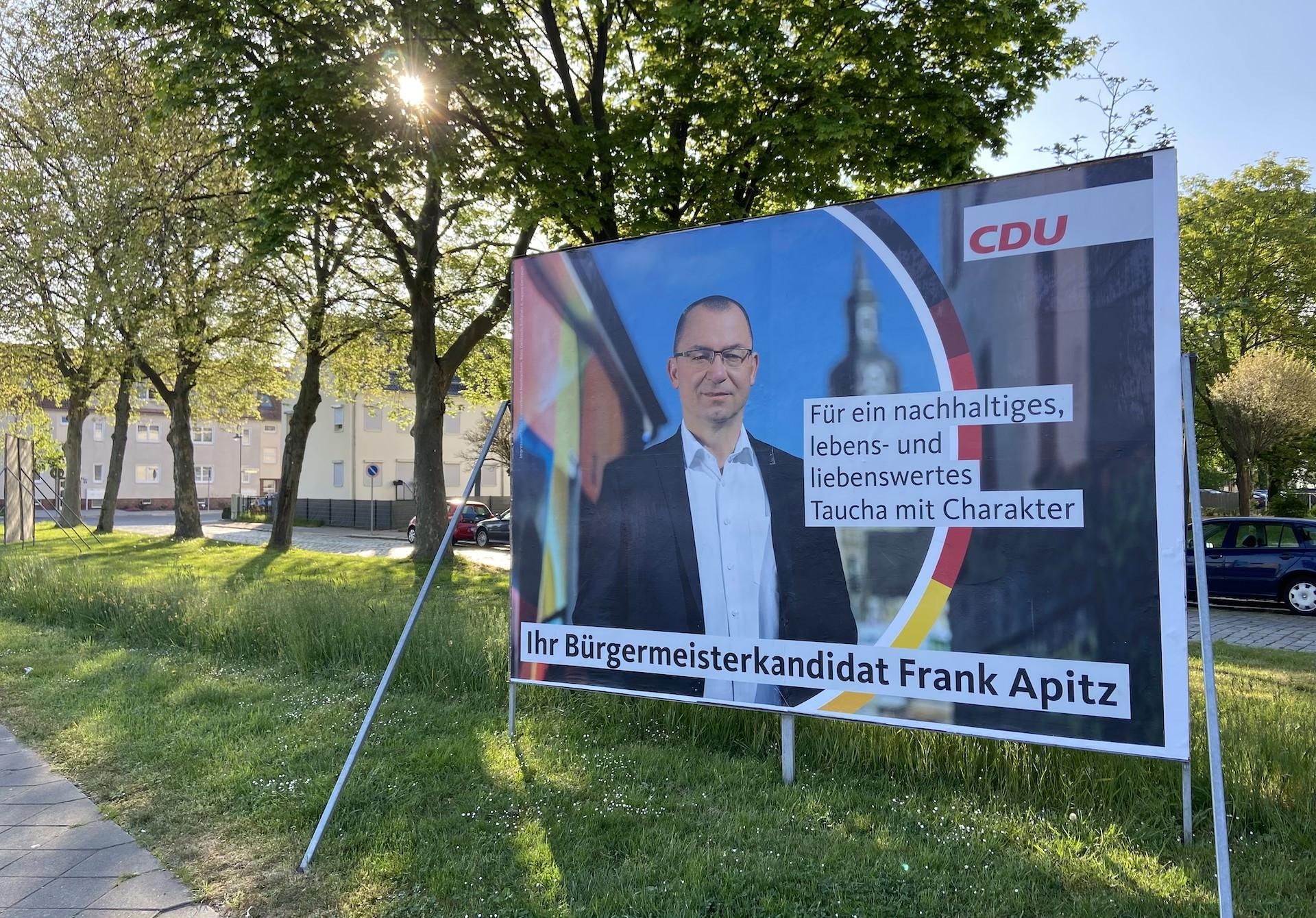 Bürgermeisterwahl: Wahlkampf offline und online sichtbar (Foto: taucha-kompakt.de)