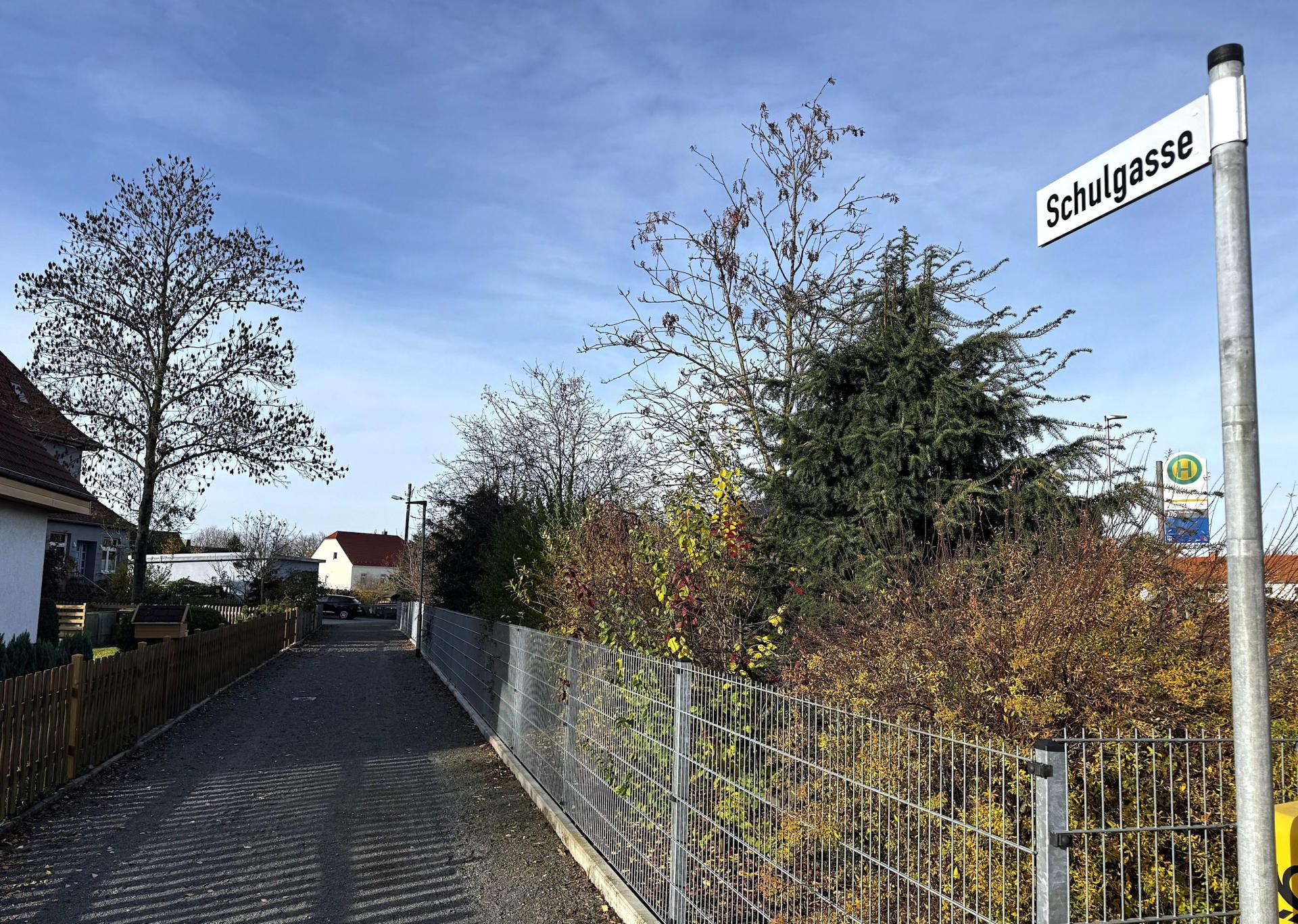 Die Schulgasse in Merkwitz soll ausgebaut werden. (Foto: Daniel Große)