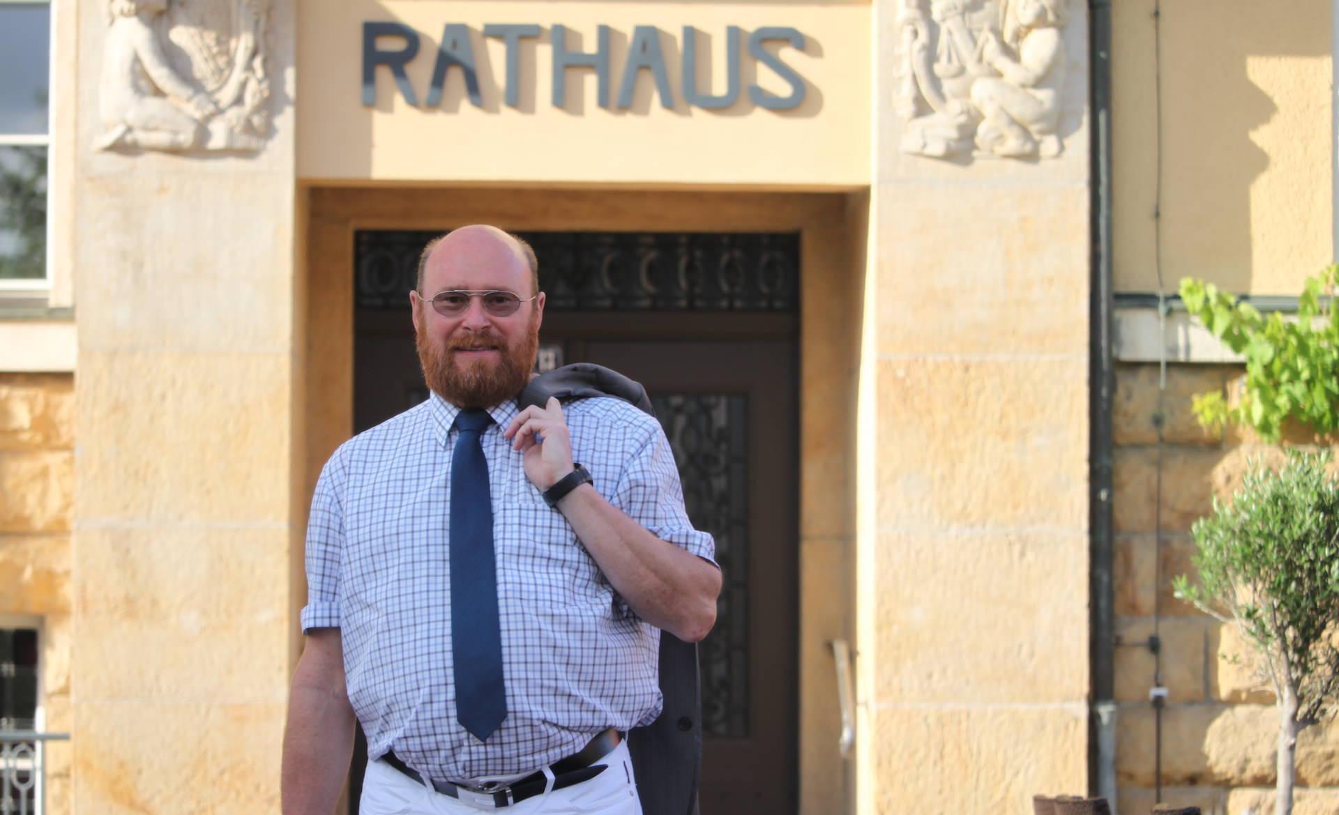 Bürgermeister Holger Schirmbeck im Abschieds-Interview (Foto: taucha-kompakt.de)