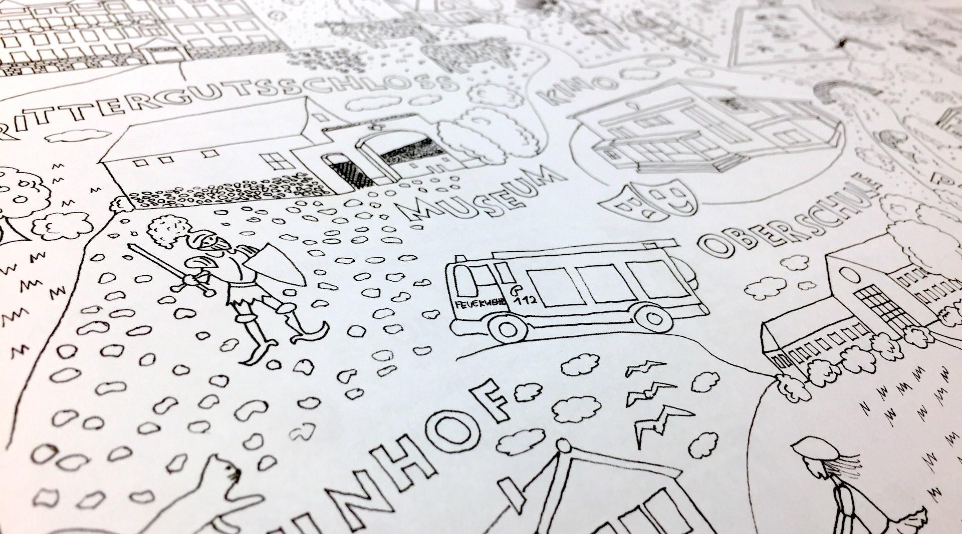 Taucha hat sein erstes Wimmelbild zum Ausmalen (Foto: taucha-kompakt.de)