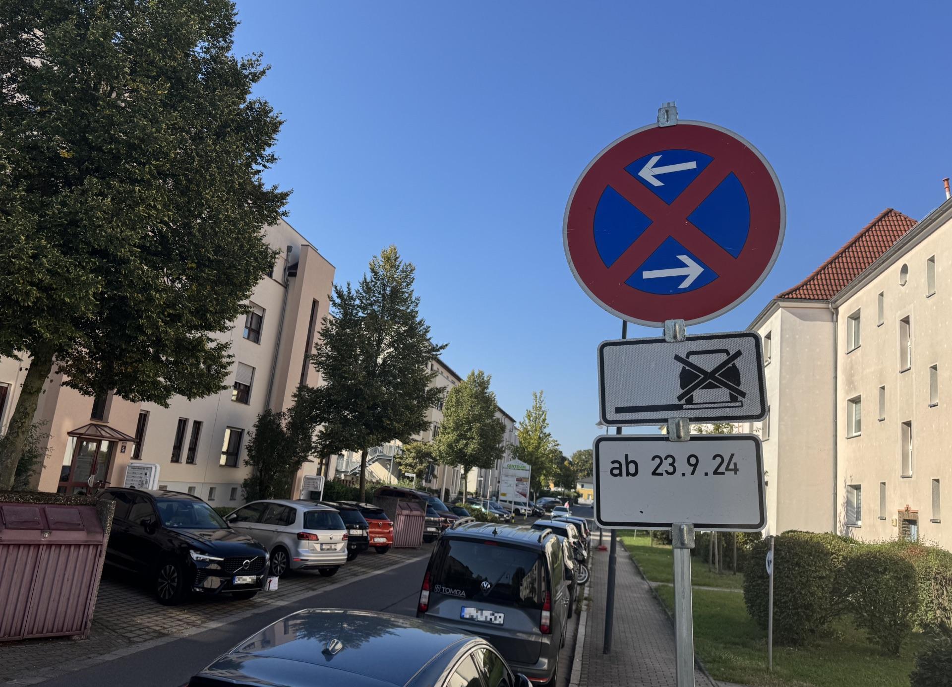 Im Sperrbereich gilt Halteverbot. (Foto: Daniel Große)