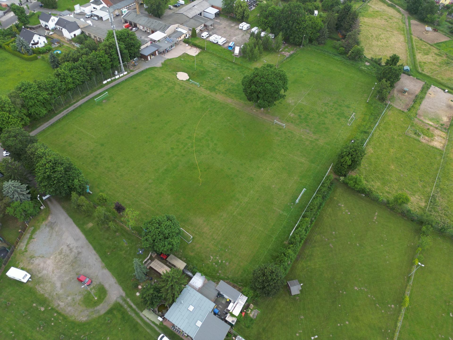 Der Sportplatz des AC Taucha an der Graßdorfer Straße. (Foto: Daniel Große)