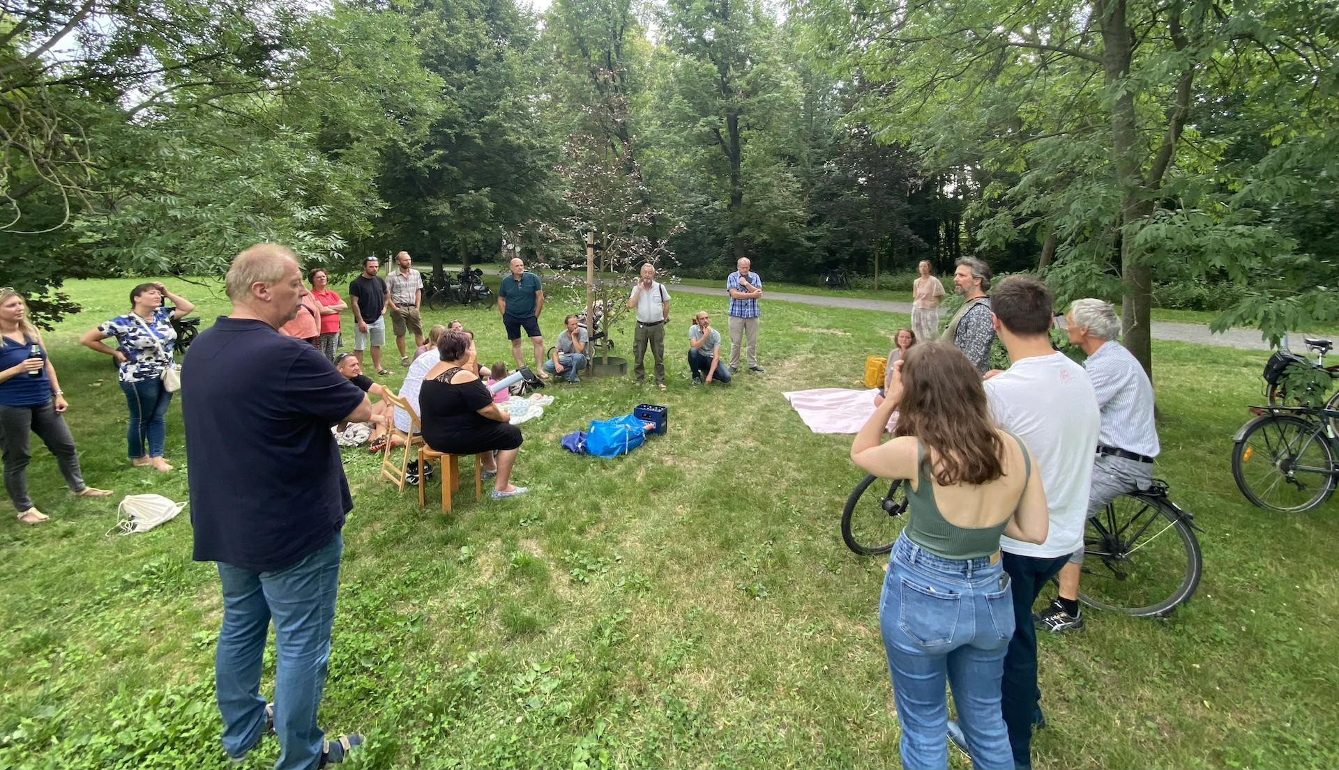 Konstruktive Gesprächsrunde zum Ancient Trance Festival (Foto: taucha-kompakt.de)