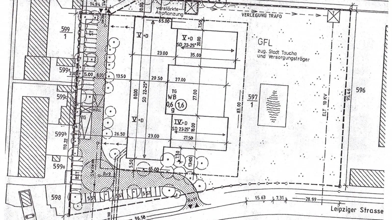 Skizze des Standortes des Apartmenthotels (Foto: taucha-kompakt.de)