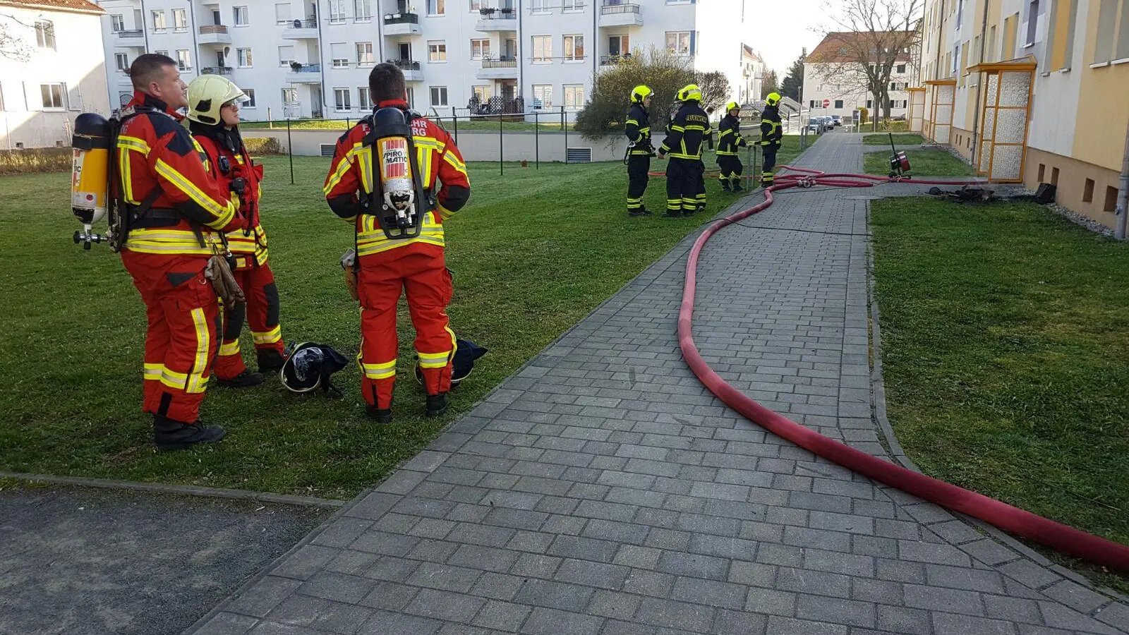 Wohnungsbrand in Taucha: Bewohner  in Notunterkunft (Foto: taucha-kompakt.de)