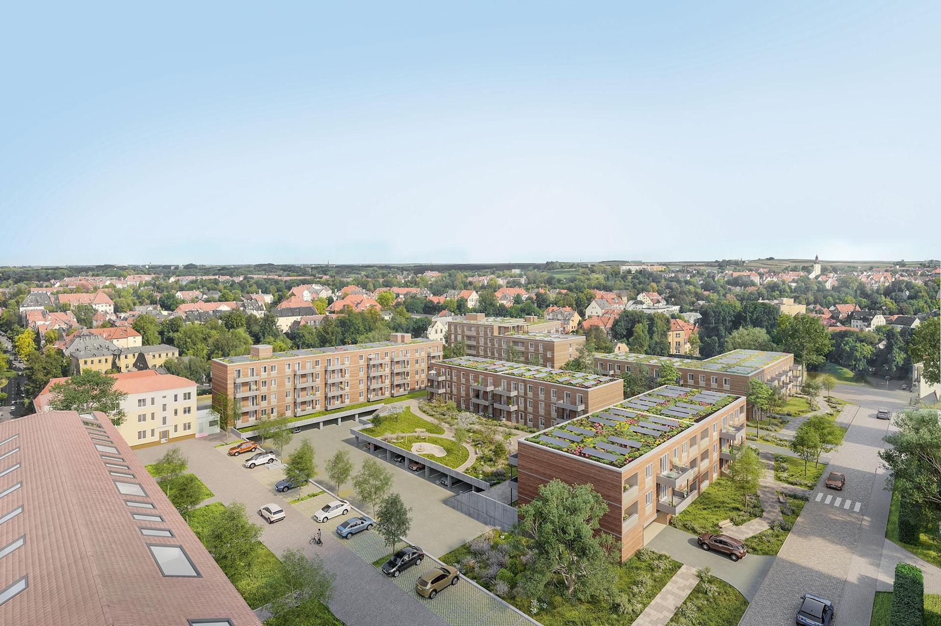 So stellt sich Investor WINCON Immobilien den Bogumilspark nach der Fertigstellung vor. (Foto: WINCON Immobilien)