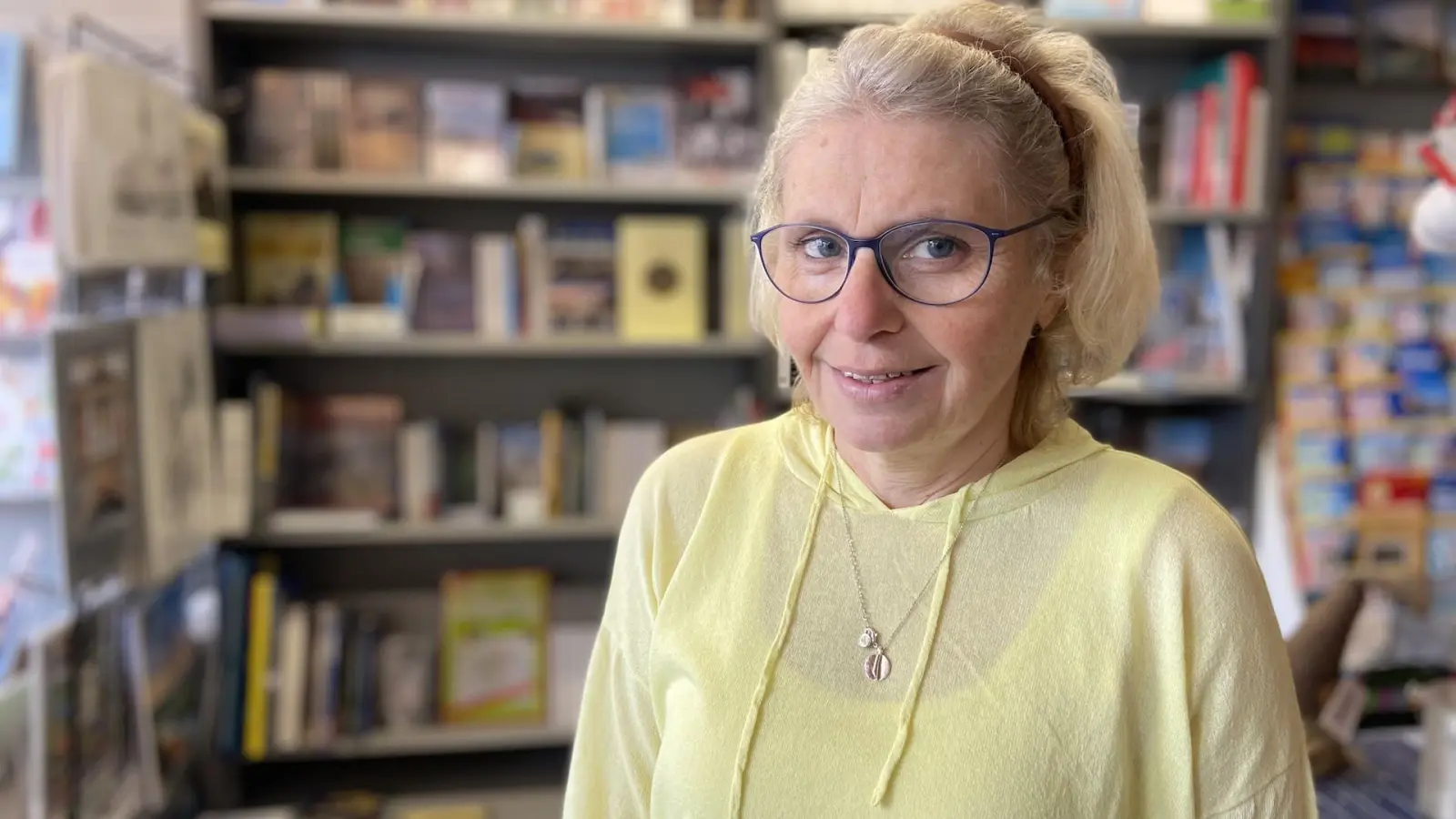 Anke Kauffmann muss ihre Buchhandlung gesundheitsbedingt aufgeben und will nun die Unternehmensnachfolge regeln. (Foto: taucha-kompakt.de)