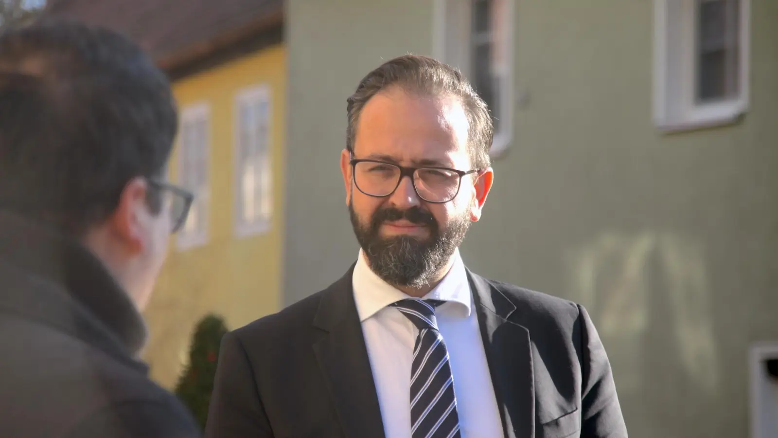 Staatsminister Sebastian Gemkow auf Kurzbesuch in Taucha (Foto: taucha-kompakt.de)