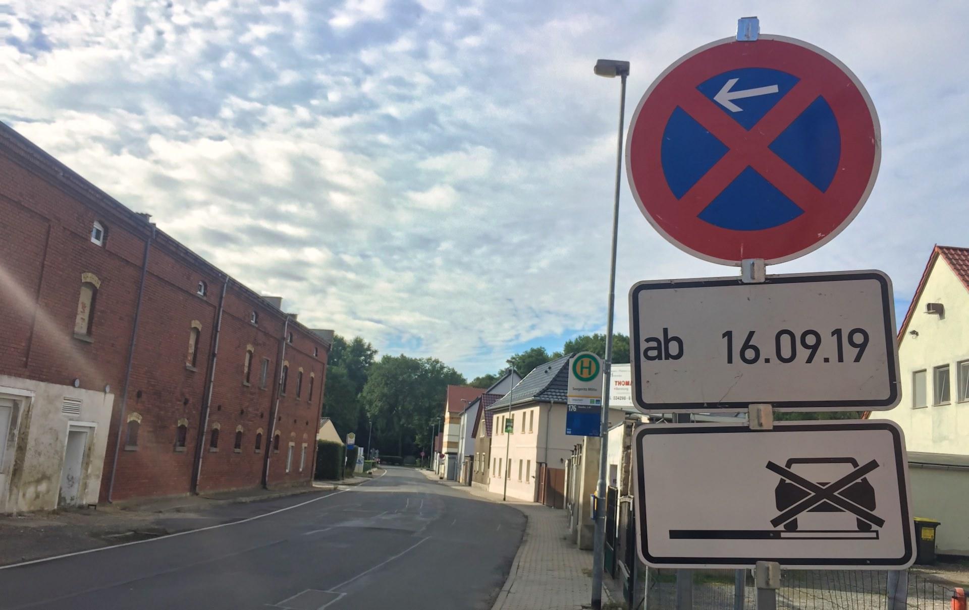 Ab Montag und bis November: Umfangreiche Sanierungsarbeiten inklusive Vollsperrung in Seegeritz (Foto: taucha-kompakt.de)