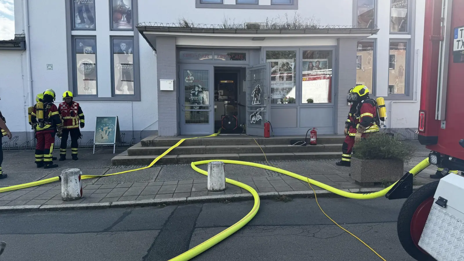 Feuerwehreinsatz im Kino Taucha (Foto: Daniel Große)