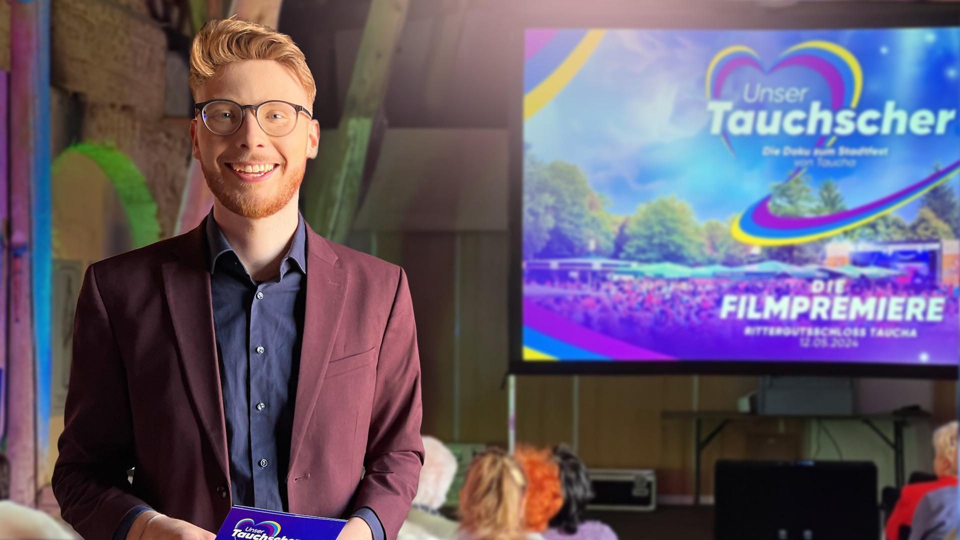 Jonas Juckeland bei der Premiere seines neuen Filmes. (Foto: David Sievers)