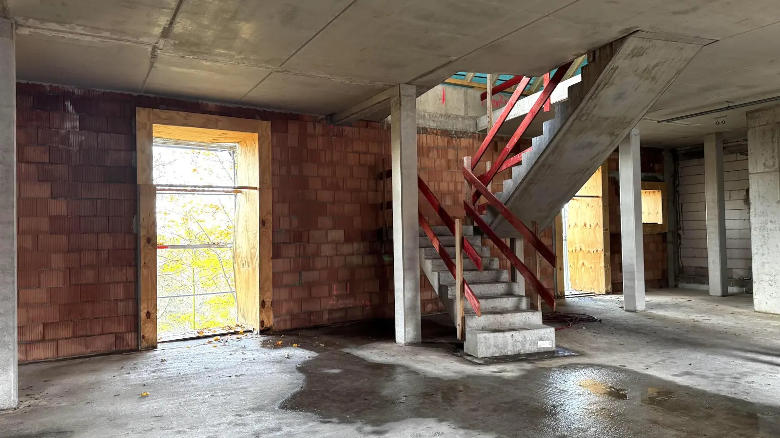 Blick in das Erdgeschoss der künftigen Bibliothek (Foto: Daniel Große)