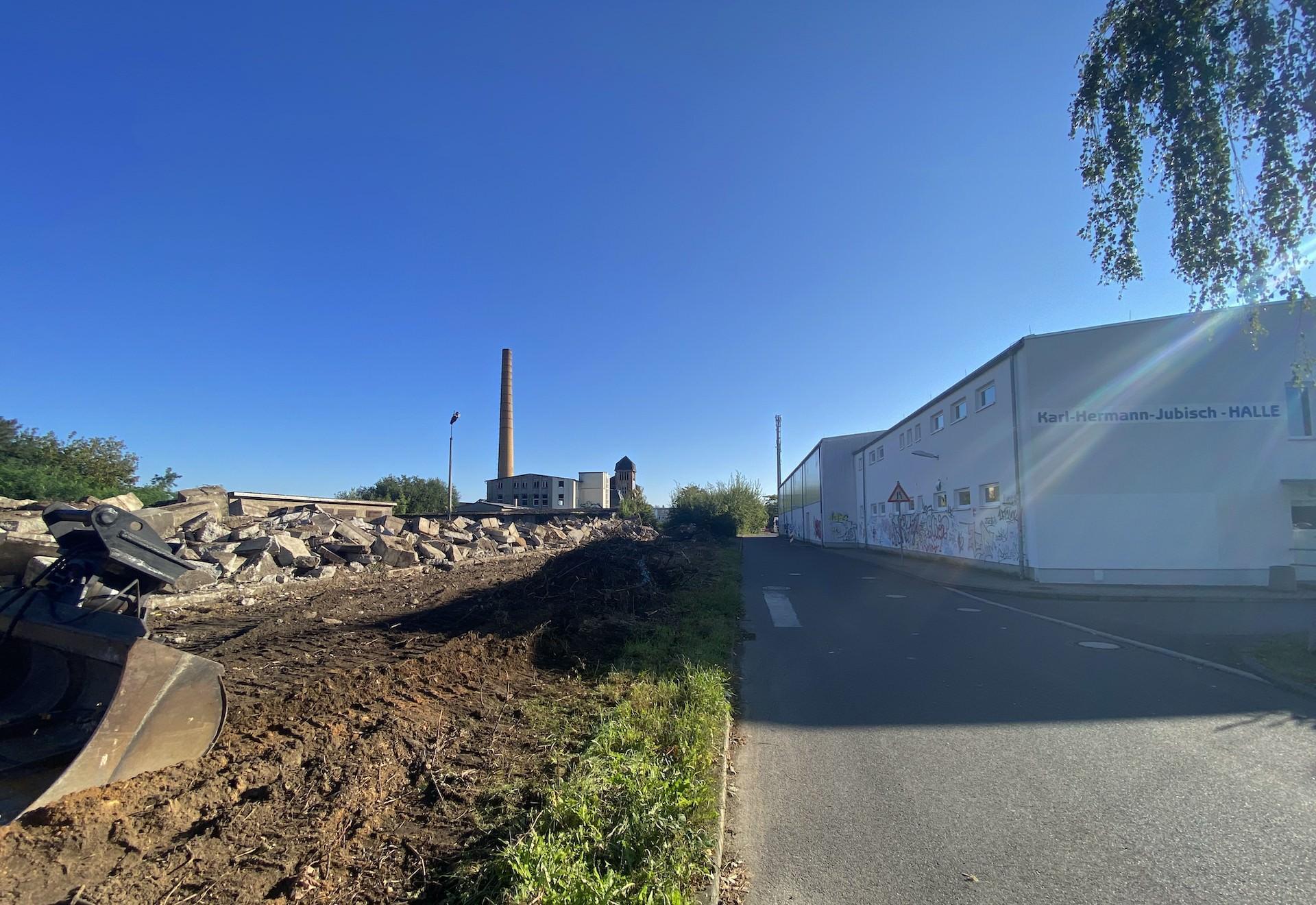 Neuer Wertstoffhof an der Jubisch-Straße: Bauarbeiten haben begonnen (Foto: taucha-kompakt.de)