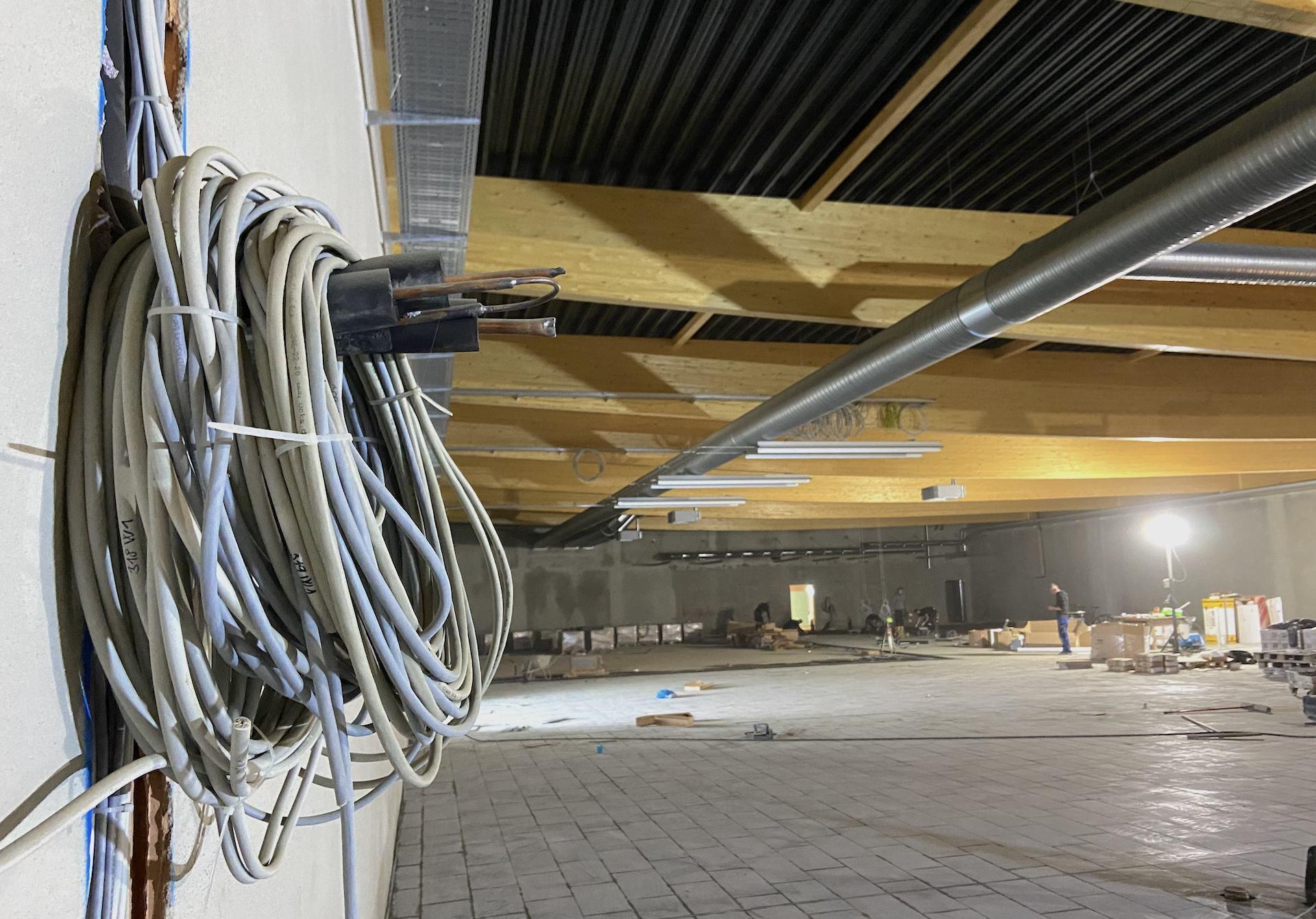 EDEKA-Neubau: Der Innenausbau läuft (Foto: taucha-kompakt.de)