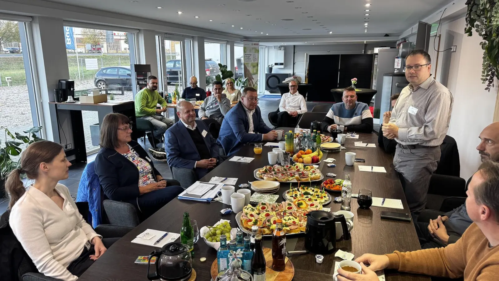 Bürgermeister Tobias Meier sprach einleitende Worte. (Foto: Steven Elm)