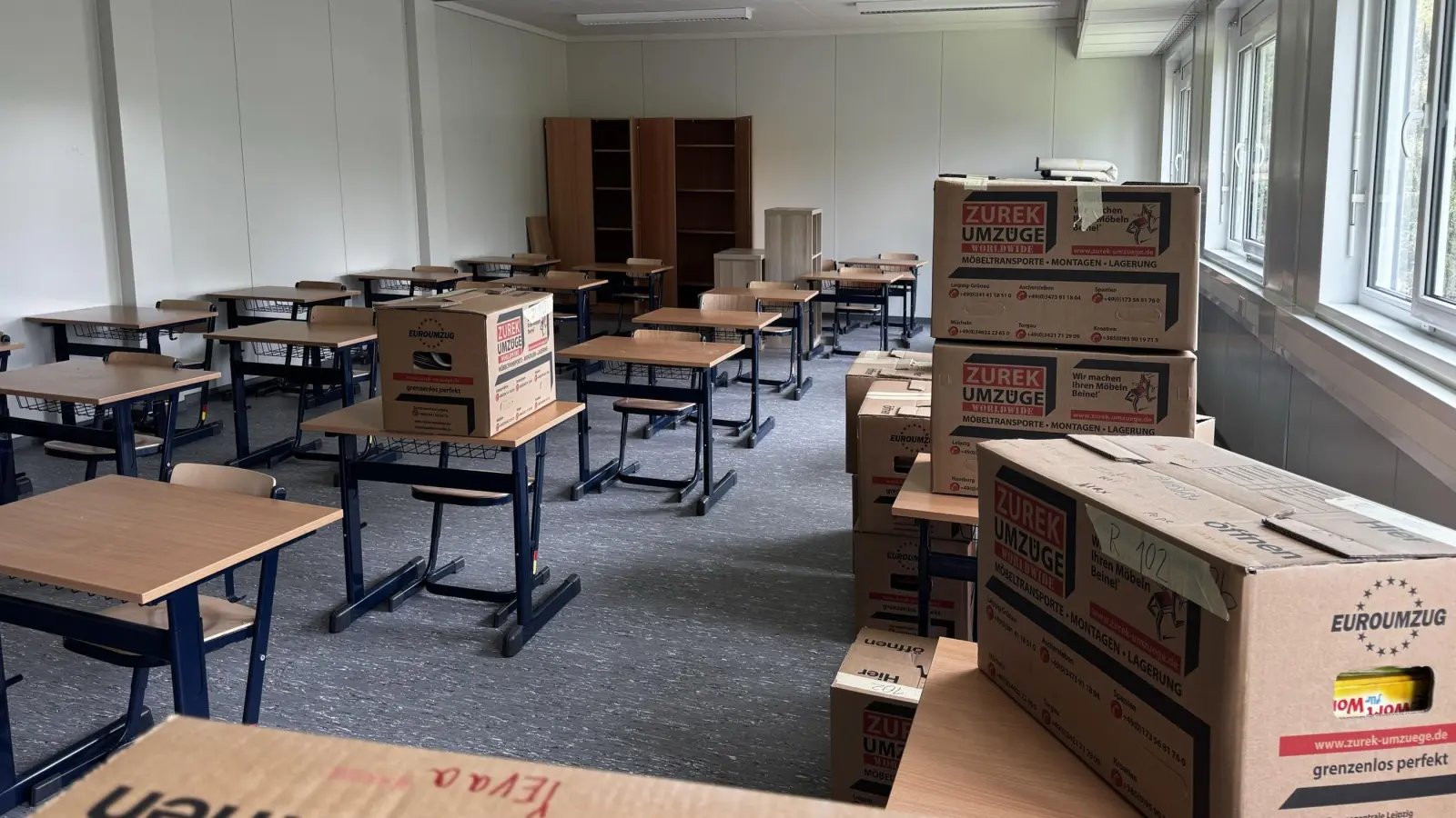 Diverse Kartons müssen noch ausgeräumt werden. (Foto: Daniel Große)