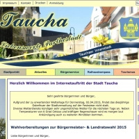 Die alte Website von Taucha (Foto: taucha-kompakt.de)