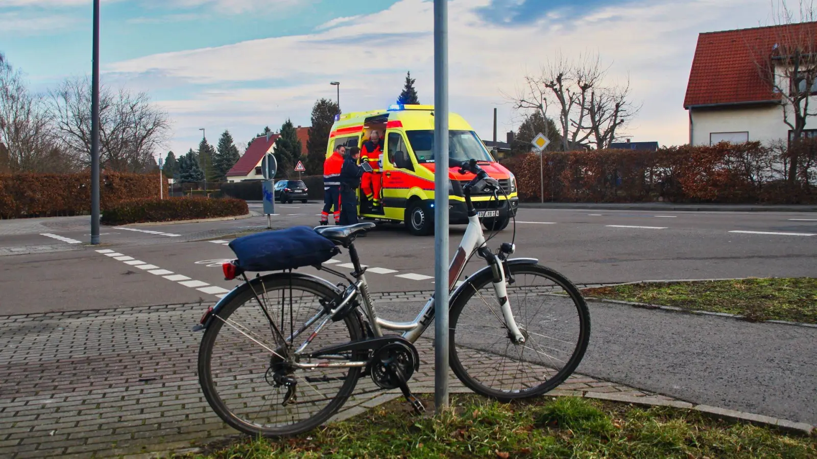 Schwächeanfall: Radfahrerin in Taucha zusammengebrochen (Foto: taucha-kompakt.de)