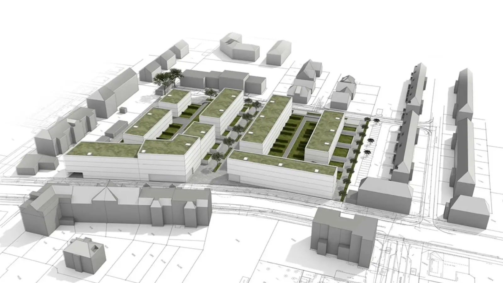 So soll der Bogumilspark künftig aussehen. (Grafik: Investor)