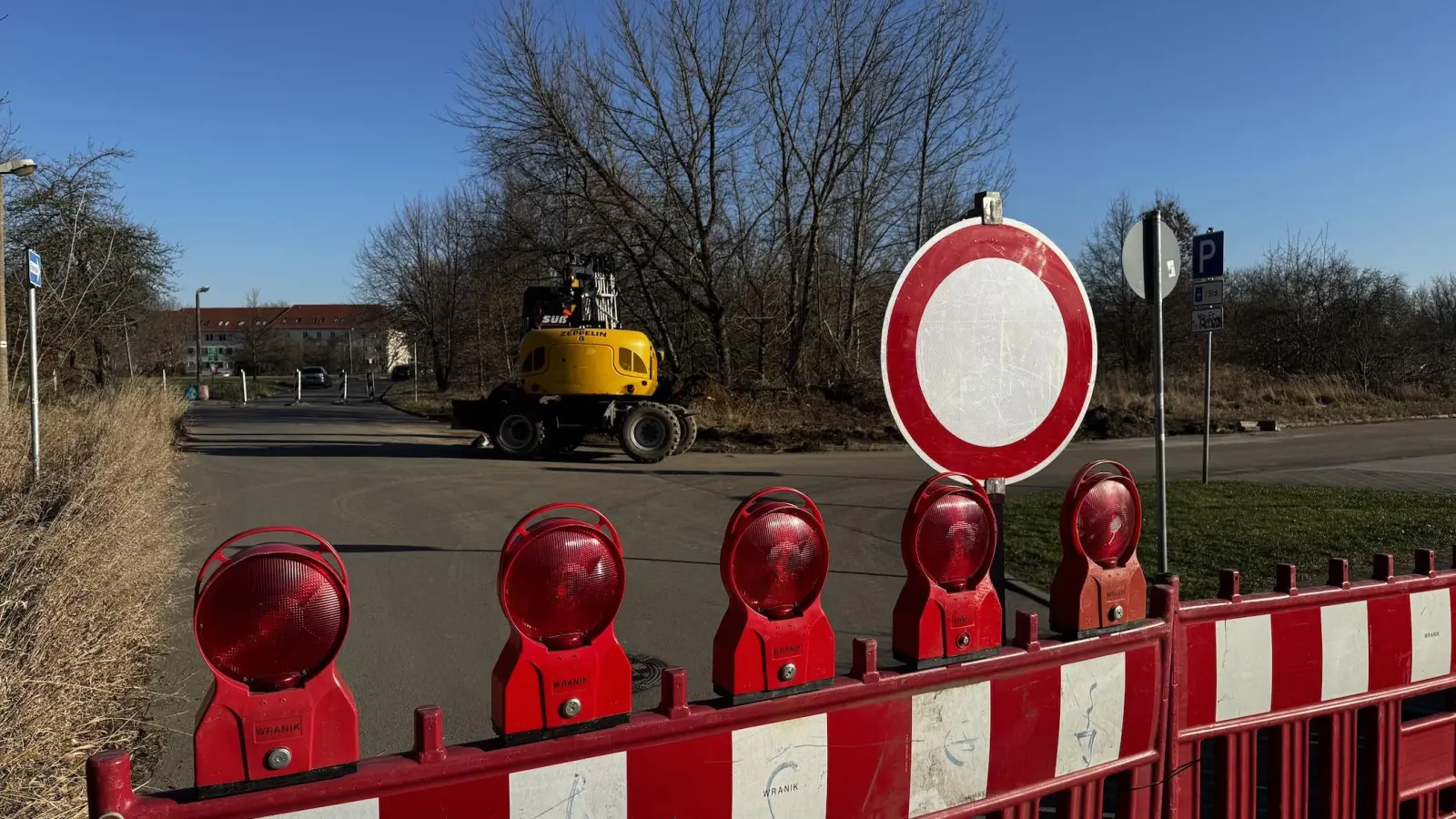 Im Bereich Friedrich-Ebert-Straße / Graßdorfer Höhe wird gebaut. (Foto: Daniel Große)